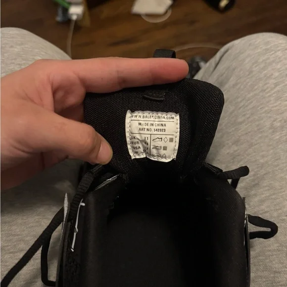 Balenciaga Black and White Sneakers - Picture 3 of 3